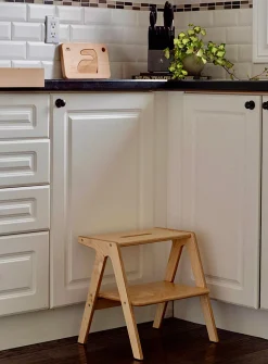 Children's wooden step stool