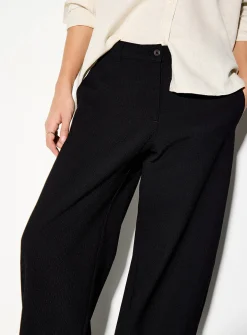 Chloe Lizza lightweight crinkled barrel-leg pant