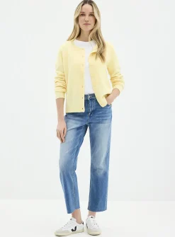 Chloe raw-hem stretch jean