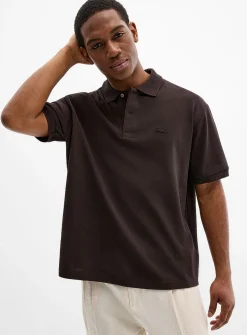 Chocolate piqué polo
