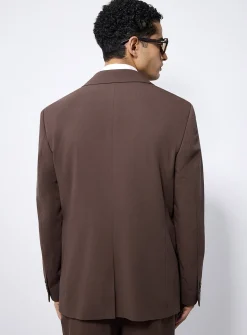Chocolate-brown soft jacket
