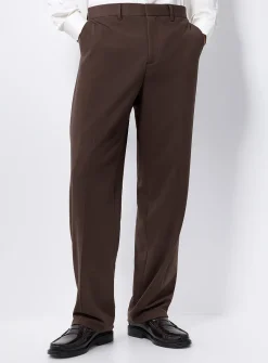 Chocolate-brown soft pant