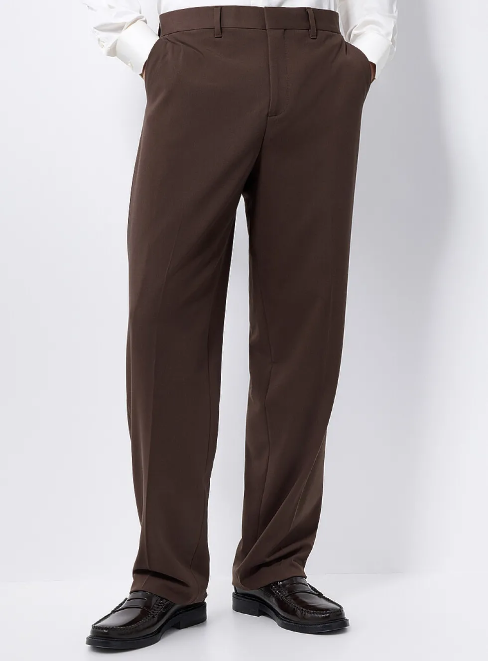 Chocolate-brown soft pant
