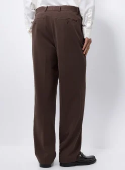 Chocolate-brown soft pant