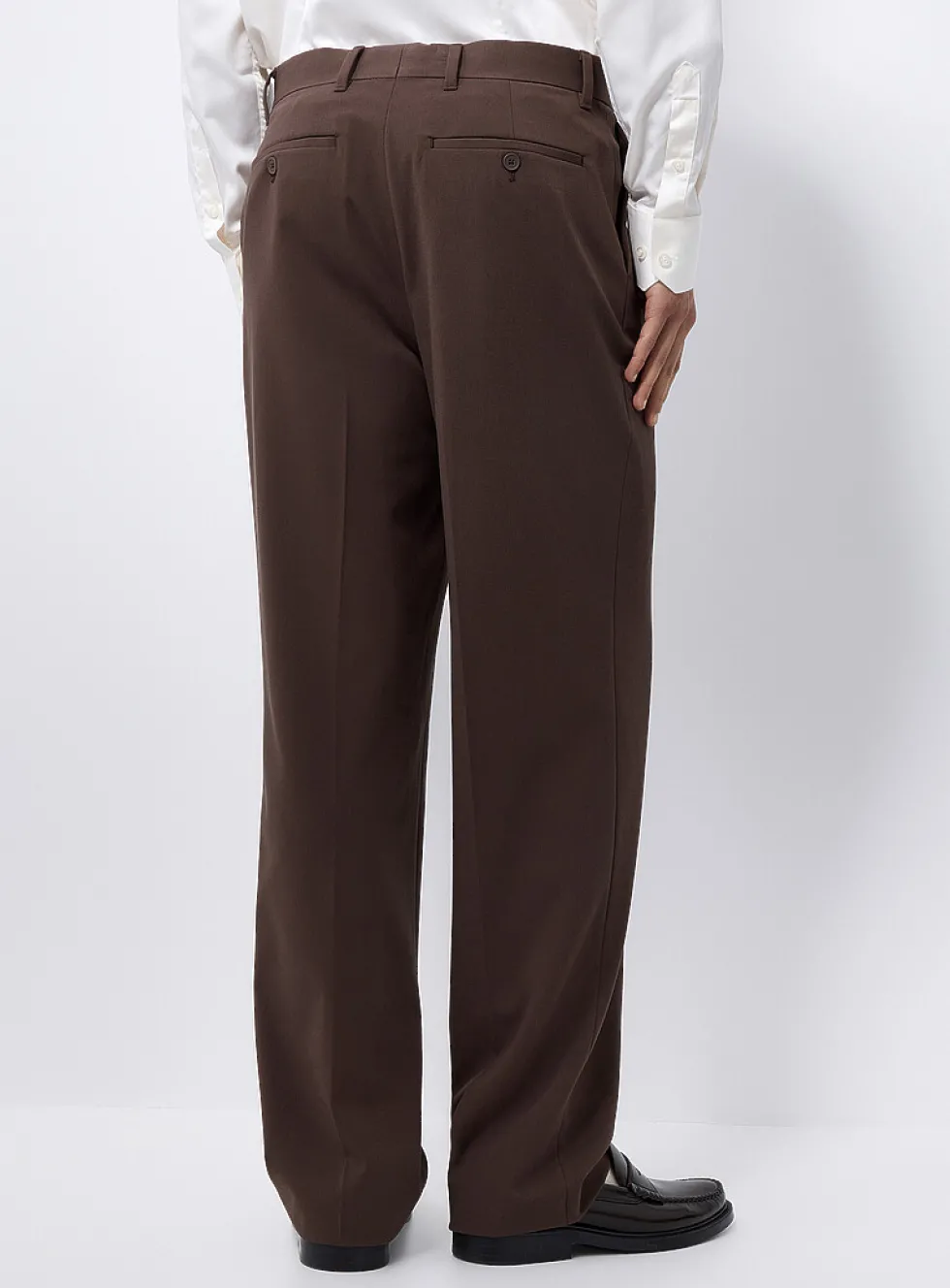 Chocolate-brown soft pant
