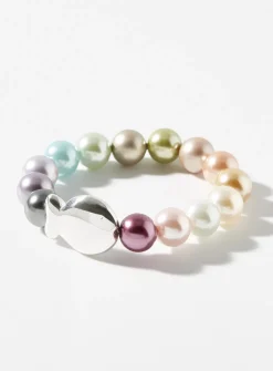Chunky colourful pearl bracelet