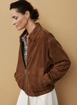 Ciara oversized suede jacket