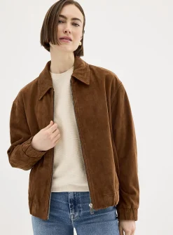 Ciara oversized suede jacket