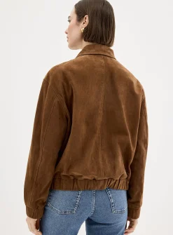 Ciara oversized suede jacket