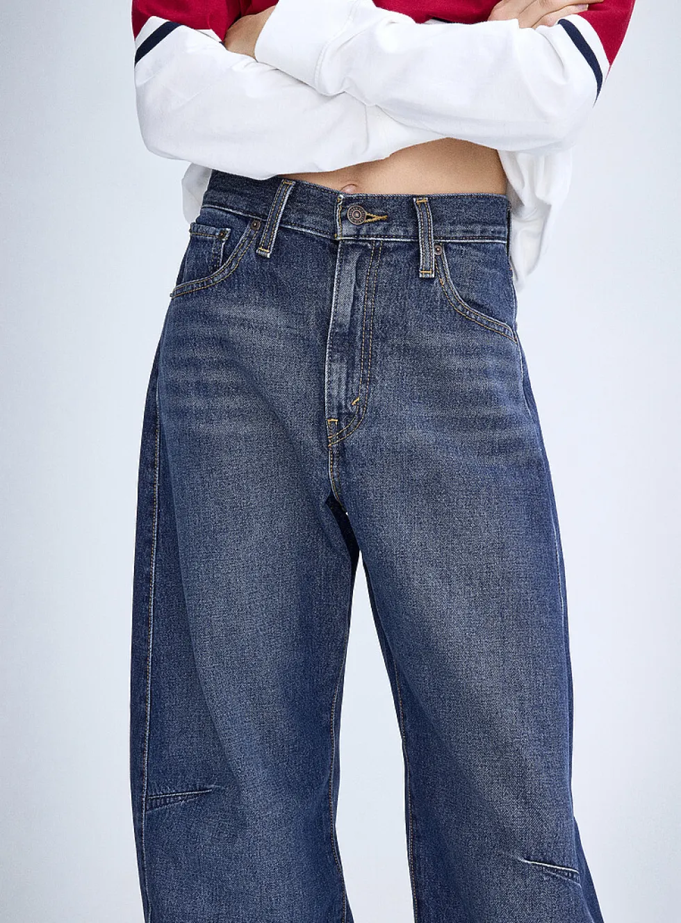 Cinch barrel jean