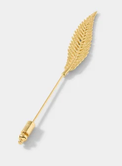Cinnamon Fern tie pin