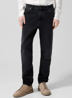 City faded black jean