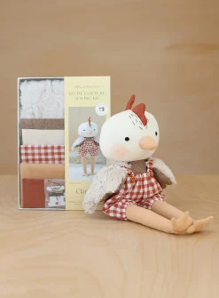 Clarence plush rooster sewing set