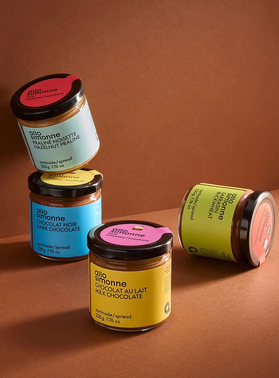 Classic hazelnut and chocolate spread set
