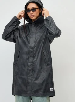 Classic long raincoat