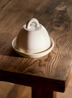 Classic White Butter Dish