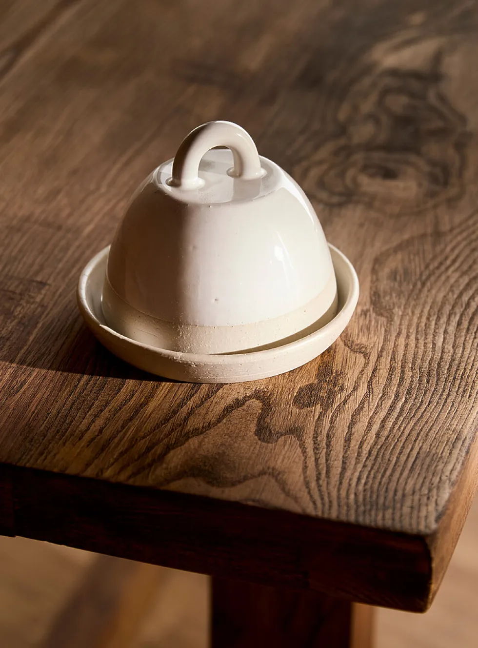 Classic White Butter Dish