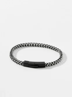 Click black ion-plated steel bracelet
