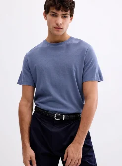 Clive micro-waffle T-shirt