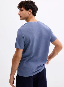 Clive micro-waffle T-shirt