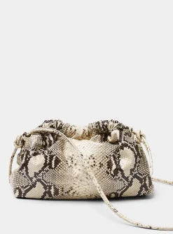 Cloud snake leather bag