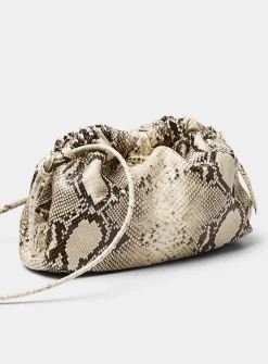 Cloud snake leather bag