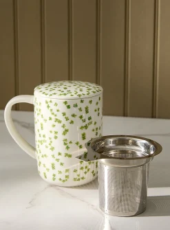 Clover mug with infuser and lid