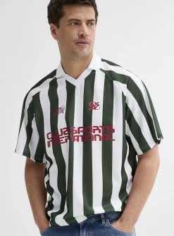 Club Sport striped polo