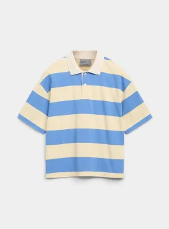 Club-stripe boxy polo