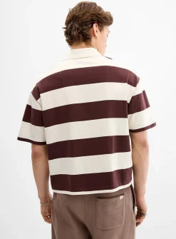 Club-stripe boxy polo