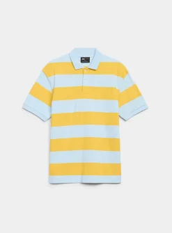 Club-stripe piqué polo