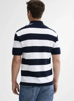 Club-stripe piqué polo
