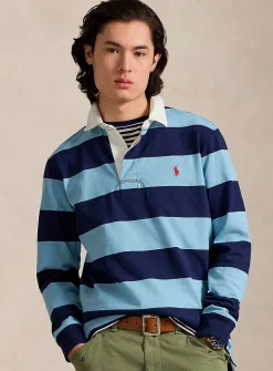 Club-stripe rugby polo