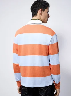 Club-stripe rugby polo