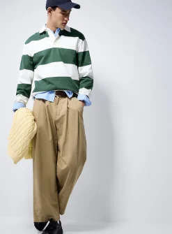 Club-stripe rugby polo
