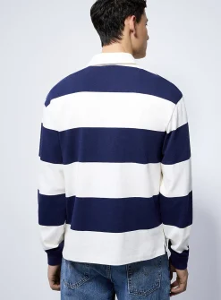 Club-stripe rugby polo
