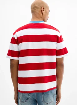 Club-stripe T-shirt