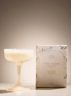 Cocktail glass scented candle