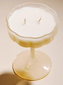 Cocktail glass scented candle