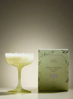 Cocktail glass scented candle
