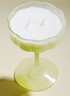 Cocktail glass scented candle