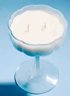 Cocktail glass scented candle