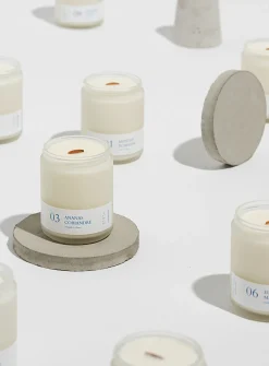 Coffee and toffee scented candle set