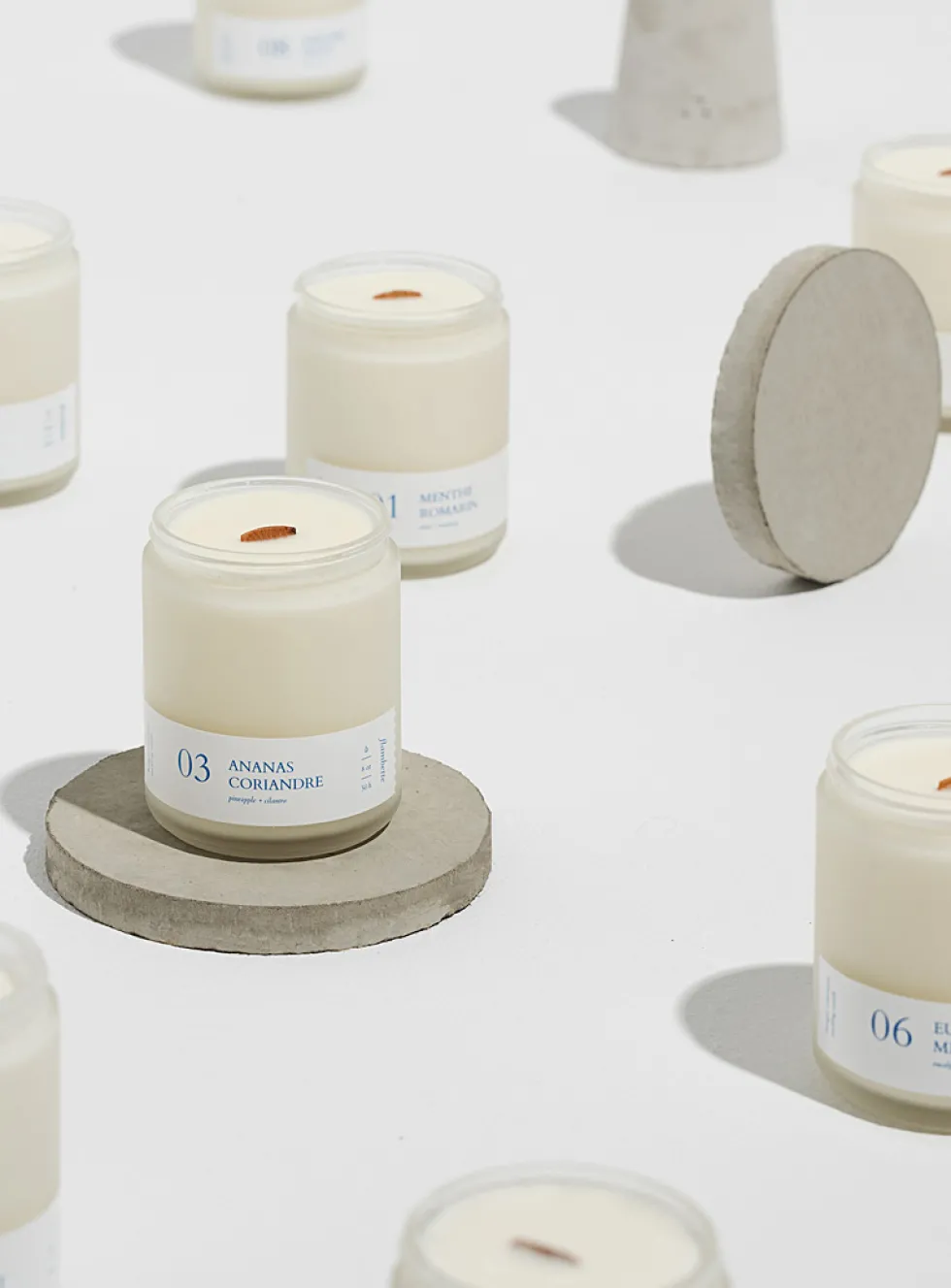 Coffee and toffee scented candle set