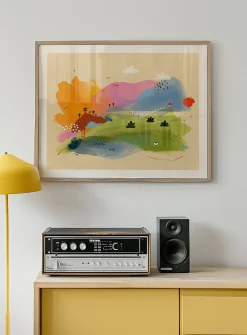 Collines et béatitude art print