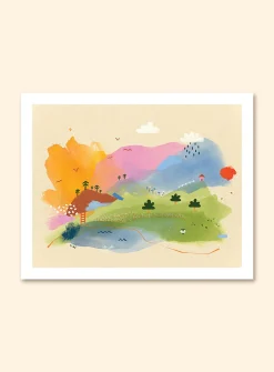 Collines et béatitude art print