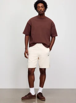 Colour block terry-lined short