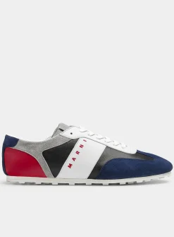 Colour-block low-profile sneakers