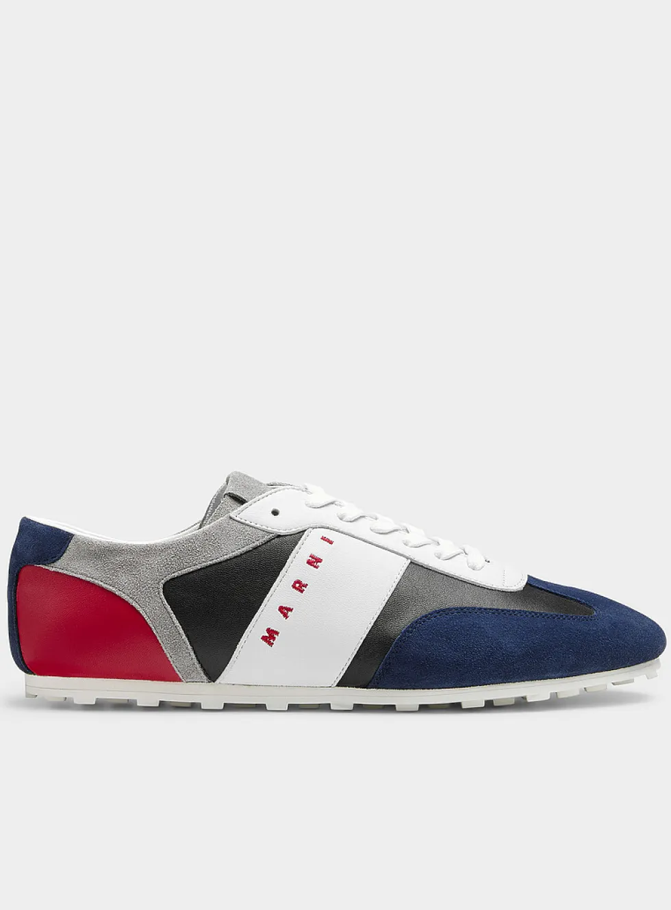 Colour-block low-profile sneakers