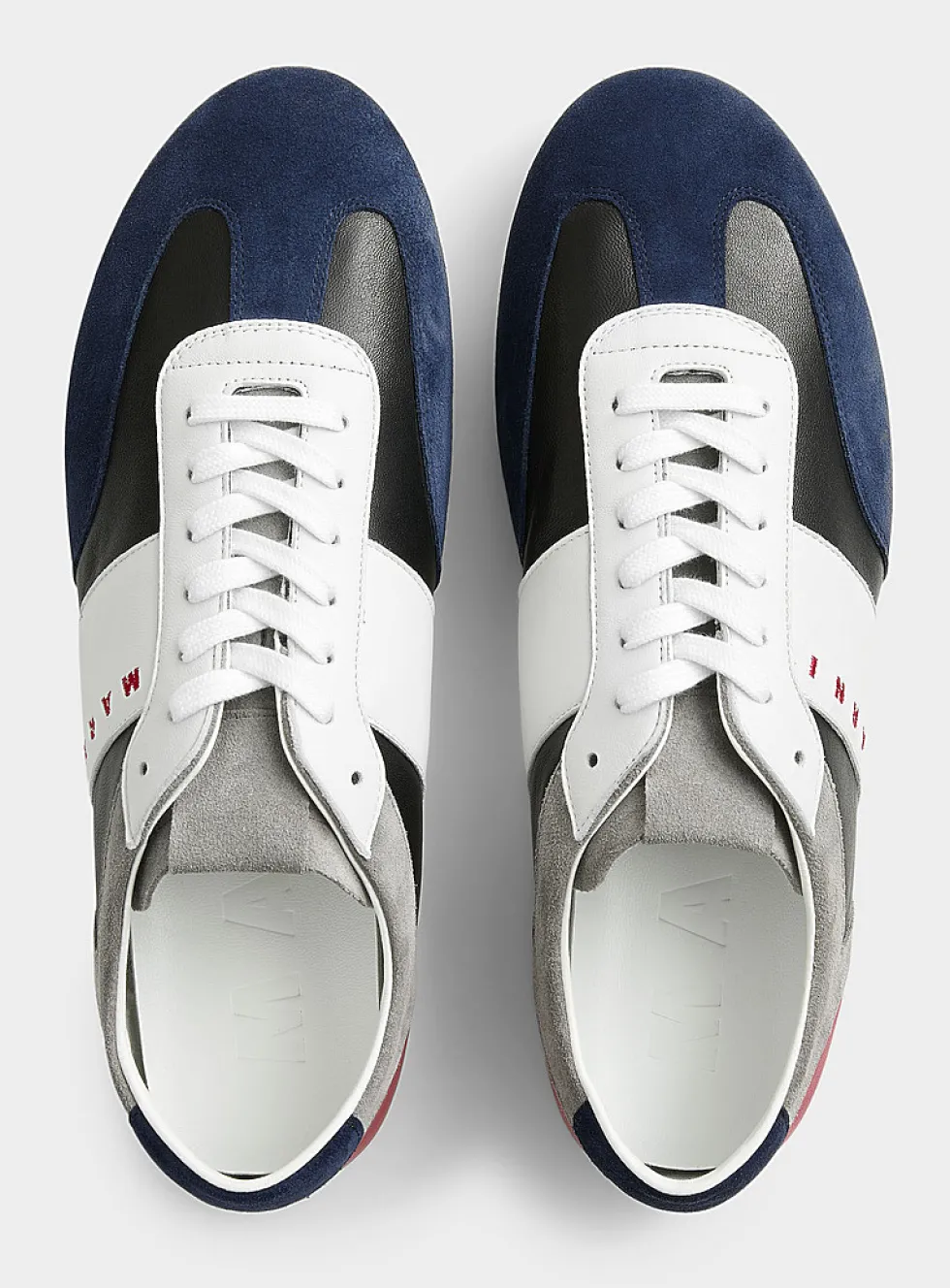 Colour-block low-profile sneakers